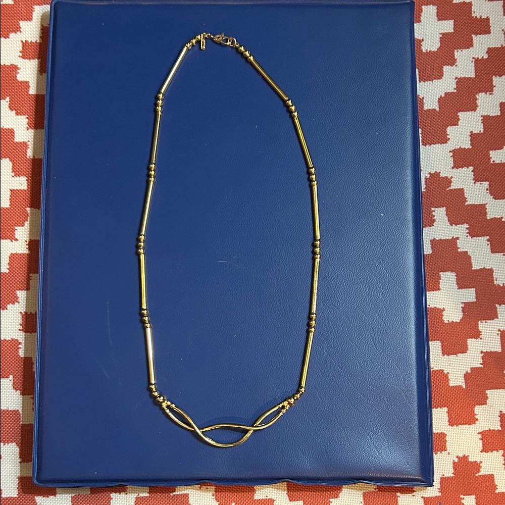 Monet Gold-Tone Beaded Necklace
